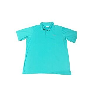 Columbia PFG Men's Teal Omni-Shape Polo Shirt XL/TG Fishing Golf Outdoor